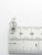 Snowflakes sterling silver charm .925 Christmas Winter charms side view