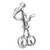 Egg Beater Whisk sterling silver charm .925 x 1 Eggs Beaters Whisks