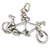 Tandem Bicycle sterling silver charm .925 Bikes charms