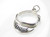 Tennis Visor sterling silver charm .925 x 1 Sports charms side view