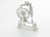 Spinning wheel sterling silver charm .925 x 1 Sewing charms A