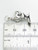 Aquarius sterling silver charm .925 Water Carrier Zodiacs charms size example