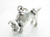 Bull sterling silver charm .925 x 1 Bulls Taurus Zodiac charms image 8