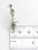 Gemini Twins sterling silver charm .925 Zodiacs charms size example
