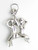 Gemini Twins sterling silver charm .925 Zodiacs charms extra view