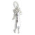 Lady Golfer sterling silver charm .925 Ladies Golfing charms