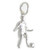 Footballer sterling silver charm .925 Soccer charms