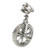 Unicycle sterling silver charm .925 x 1 Uni Cycle One Wheel cycle