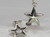 Star 2D sterling silver charm .925 x 1 stars charms