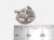 Turkey Roast sterling silver charm .925 Chicken Dinner charms size example