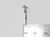 I Love Basketball heart sterlng silver charm .925 Basket Ball charms side view