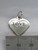 Love Heart sterling silver charm pendant double sided .925 x 1 size example