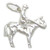 Jockey on horse sterling silver charm .925 Racing charms A1