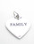 Family Heart sterling silver charm .925 Love Caring charms additional view