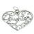 Daughter sterling silver heart charm pendant .925 Daughters Hearts