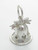 Wedding Bell sterling silver charm .925 Non Ringing Bells charms additional view