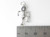 Dancing Scarecrow sterling silver charm .925 Scarecrows Scare Crow side view