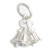 Bells sterling silver charm .925 x 1 Wedding Bell charms