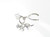 Lucky sterling silver charm .925 3 On 1 Cat Wishbone Dice Luck charms alternate view