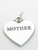 Mother sterling silver heart charm pendant .925 Family charms additional view
