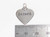 Father heart sterling silver charm pendant .925 Fathers Love charms detail