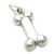 Bone sterling silver charm .925 x 1 Bones charms Archeology and Dogs