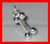 Bone sterling silver charm .925 Bones charms Archeology and Dogs alternate view