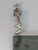 Male snorkeller sterling silver charm with mask fins snorkel .925 side view