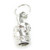 Candle TINY sterling silver charm .925 x 1 Candles charms
