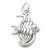 Angel Fish sterling silver charm .925 x 1 Fishes charms