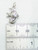 Angel Fish sterling silver charm .925 Fishes charms size example