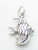 Angel Fish sterling silver charm .925 x 1 Fishes charms image 6