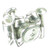 Drum kit set sterling silver charm .925 Drums Drumkit charms