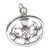Celtic style thistle sterling silver charm .925 Thistles charms