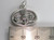 Celtic style thistle sterling silver charm .925 Thistles charms detail