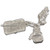 Pool Football Boot Boxing Glove set of 3 sterling silver charm .925 Sports