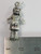 Screaming Woman sterling silver charm .925 Now who wound her up side view