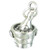 Champagne in Ice Bucket sterling silver charm .925 Celebration charms