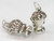 Wig stand sterling silver charm .925 x 1 wigs Hair Piece charms image 6