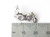 Trike Motorcycle sterling silver charm .925 Biker Bike Trikes charms side view