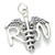 RN Registered Nurse large sterling silver charm .925 Nursing charms