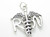 RN Registered Nurse large sterling silver charm .925 x 1 Nursing charms additional view