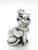 Cat with Heart sterling silver charm .925 x 1 Pussy cats charms image 7