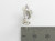 I Love Frogs Frog sterling silver charm .925 Toad Toads charms size example