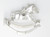 Rocking Horse sterling silver charm .925 x 1 Childrens Toys charms side view