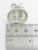 Bell large sterling silver charm .925 Moving clapper Church Wedding side view