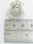 Bell large sterling silver charm .925 Moving clapper Church Wedding detail