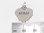 Dad Heart sterling silver charm pendant .925 Dads Hearts charms detail