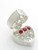 Opening Heart Ring Box sterling silver charm .925 Love charms extra view