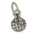 Volleyball SMALL sterling silver charm .925 x 1 Volleyballs charms